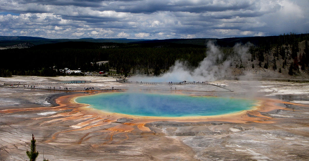 Hydrothermal activity changed Yellowstone geyser basin lands