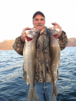 Jim Swanson with some nice lake trout