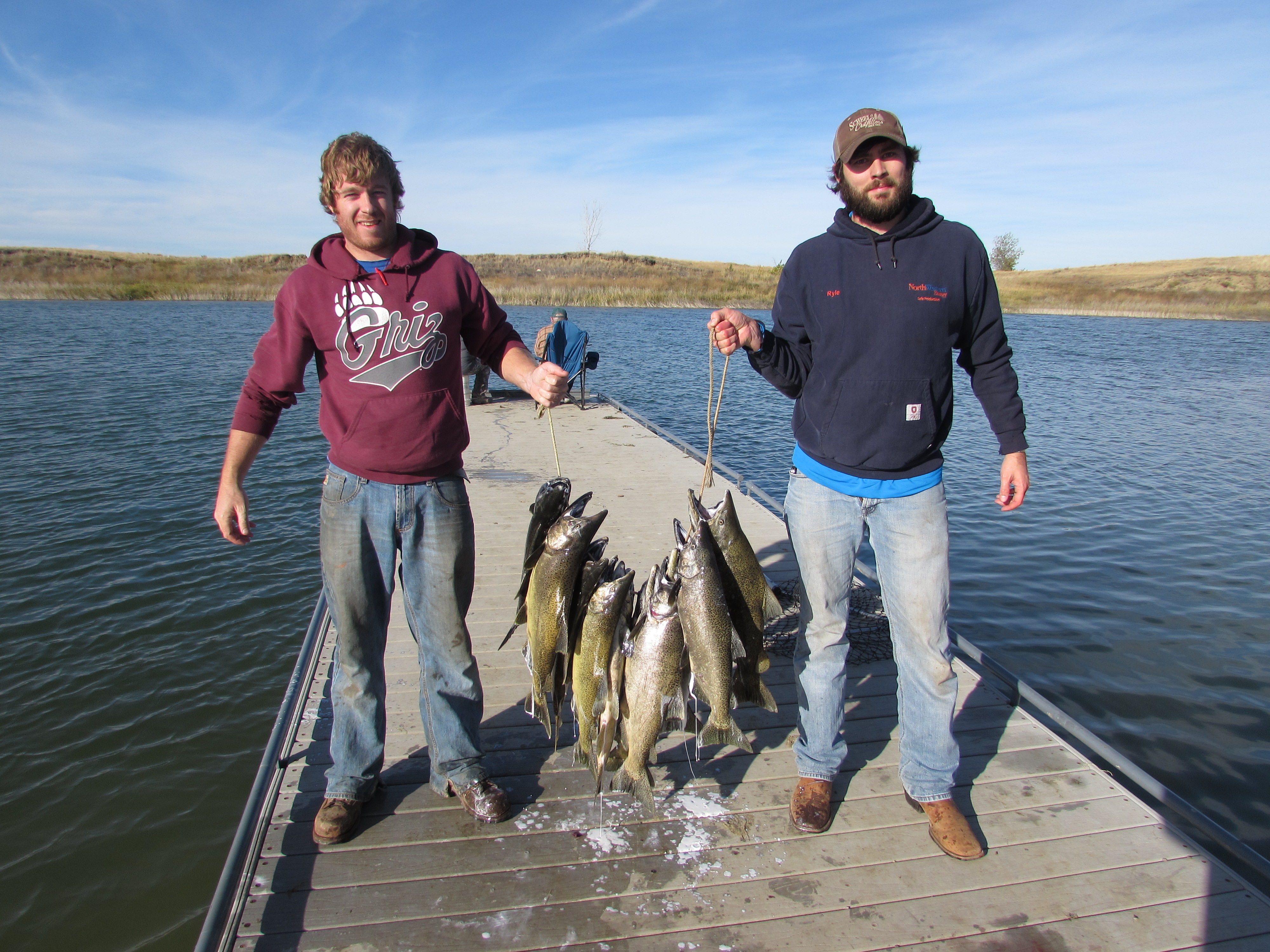 Woody's Lures Reports on the Hot Chinook Salmon Fishing on Fort Peck -  Montana Hunting and Fishing Information