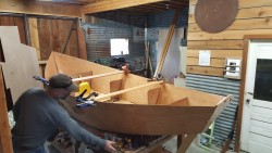 Drift boat build side profile