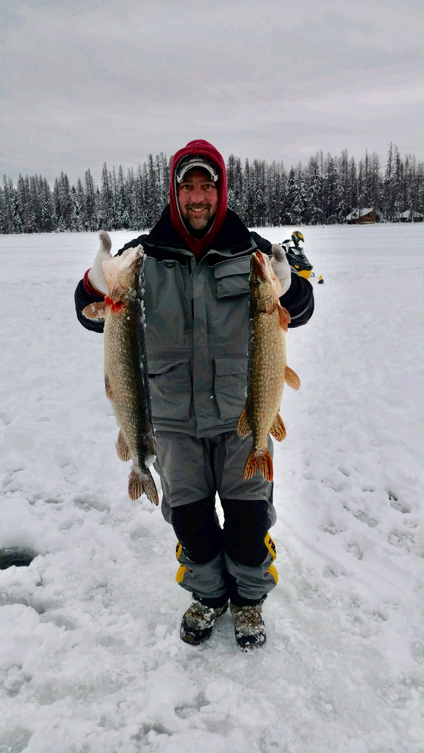 Pike Ice Fishing was Good on Seeley! - Montana Hunting and Fishing