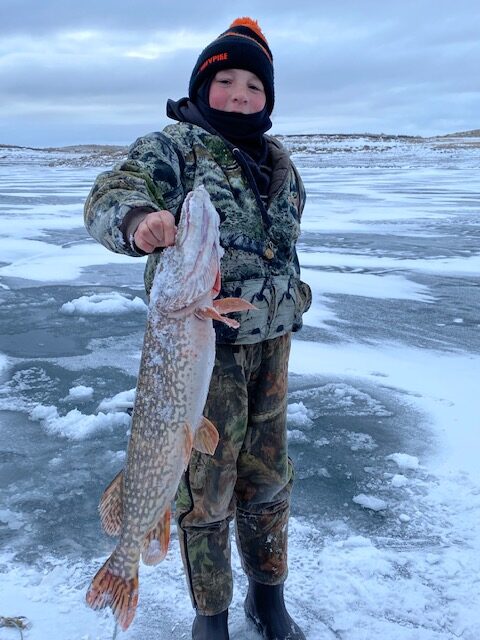 ice fishing northern pike