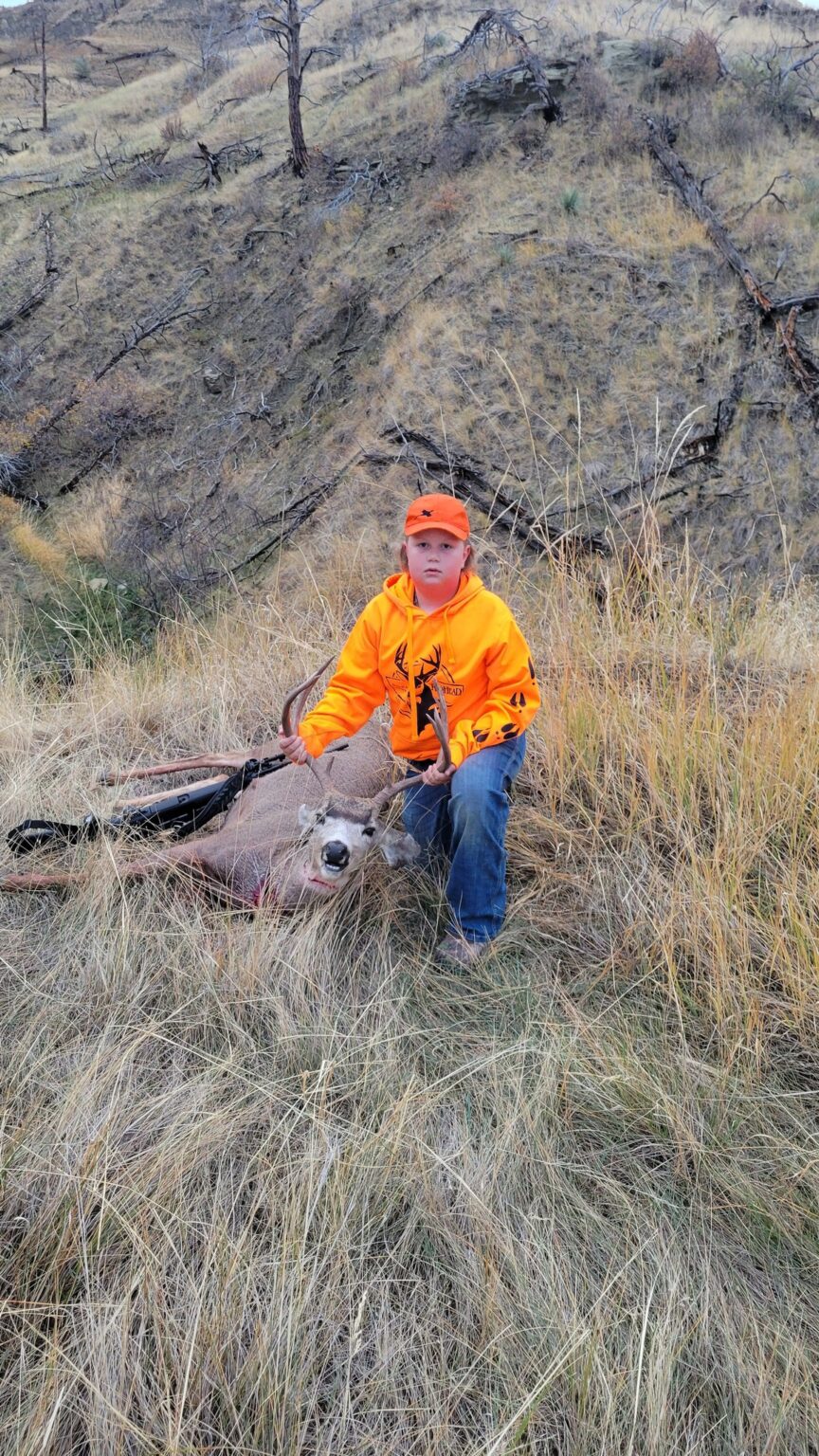 Youth Hunter Tags First Buck Montana Hunting and Fishing Information