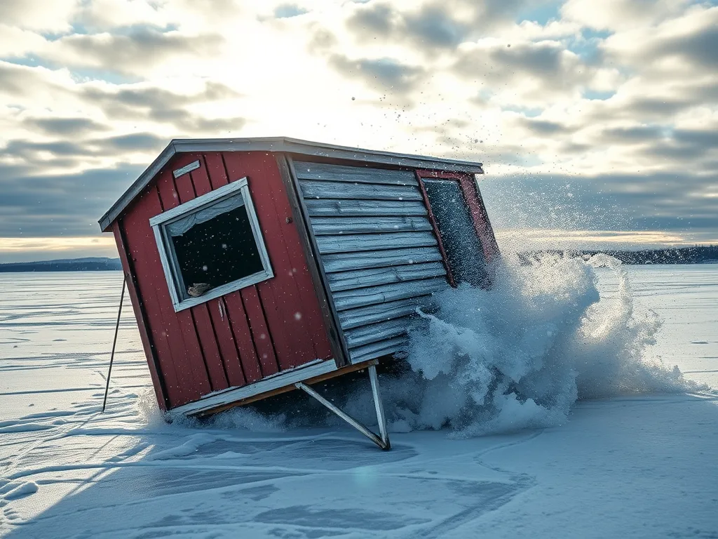 Don’t Let Your Ice Fishing Shanty Relocate Itself