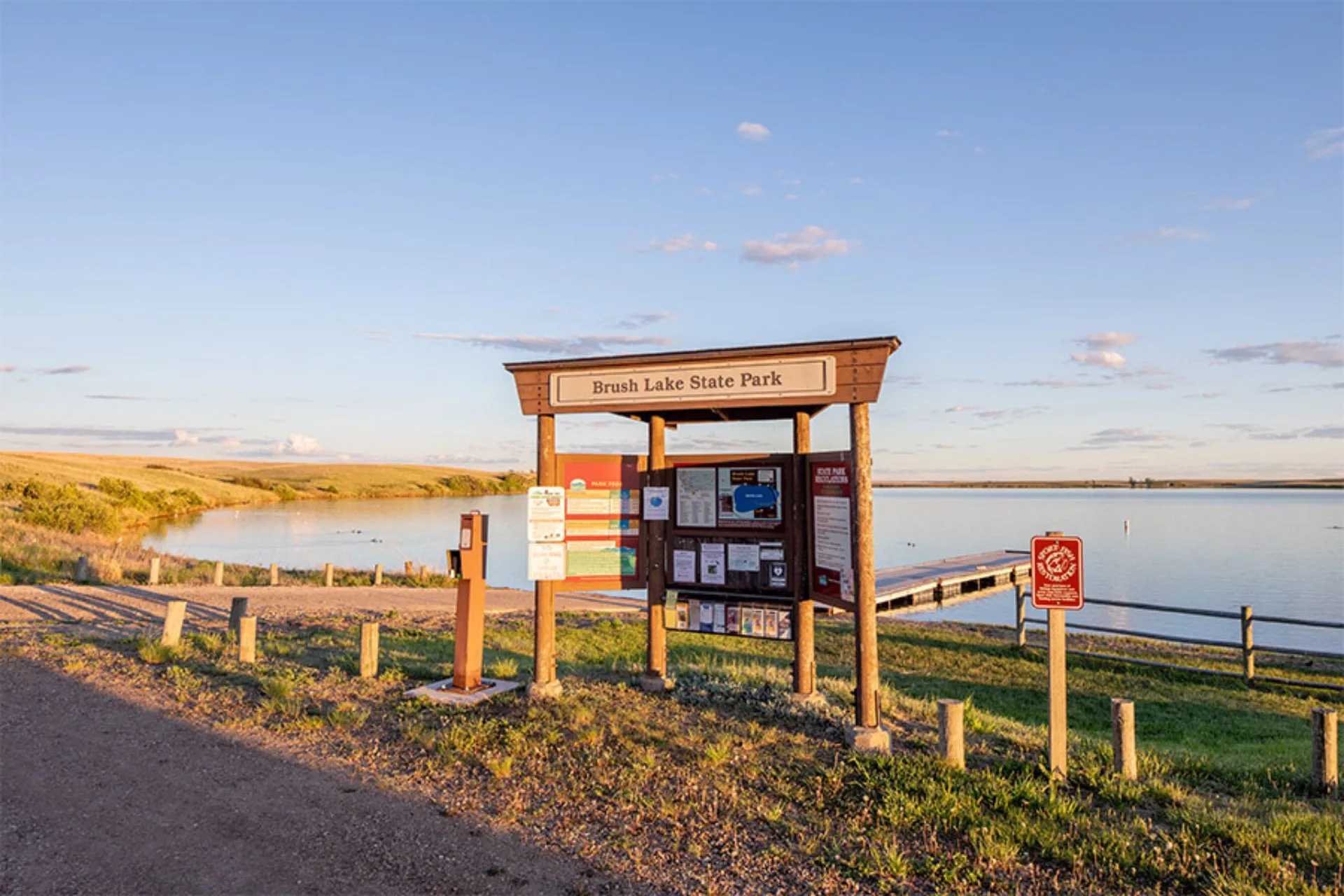 FWP reminds folks that a pass or fee is required at Brush Lake State Park
