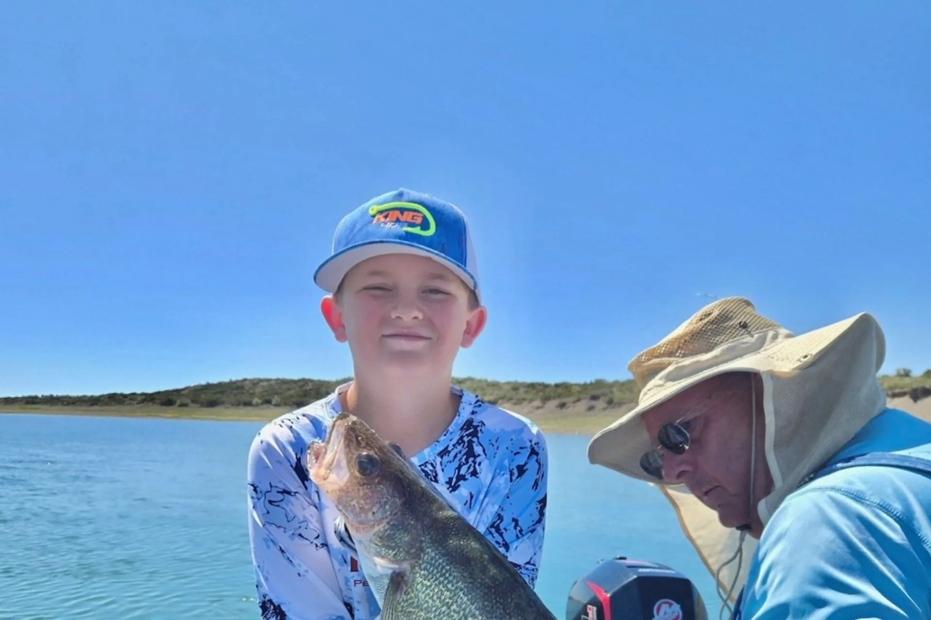 10 Year Old Catches Nice Fort Peck Walleye