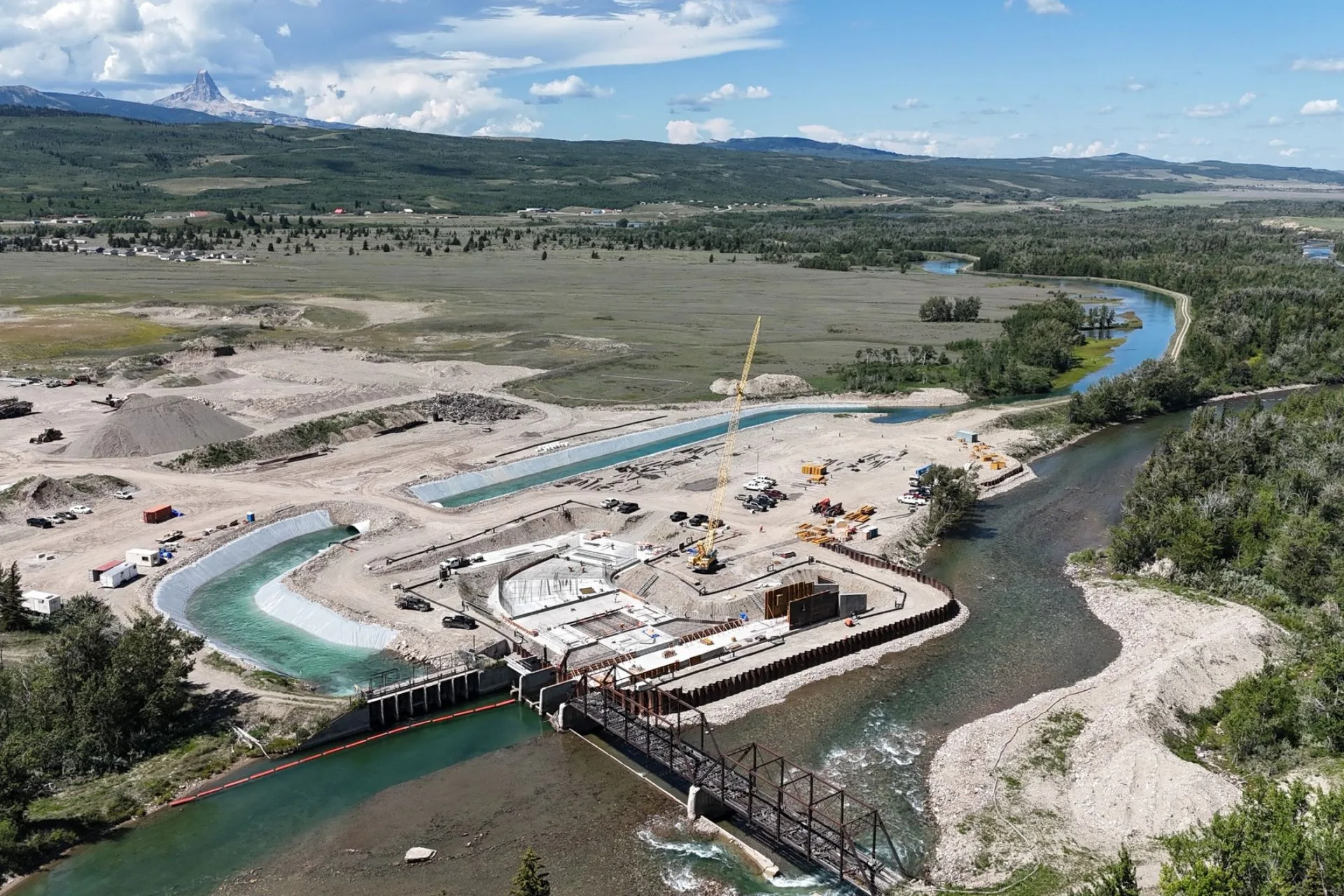 Racing Winter: St. Mary Dam Project in Full Swing
