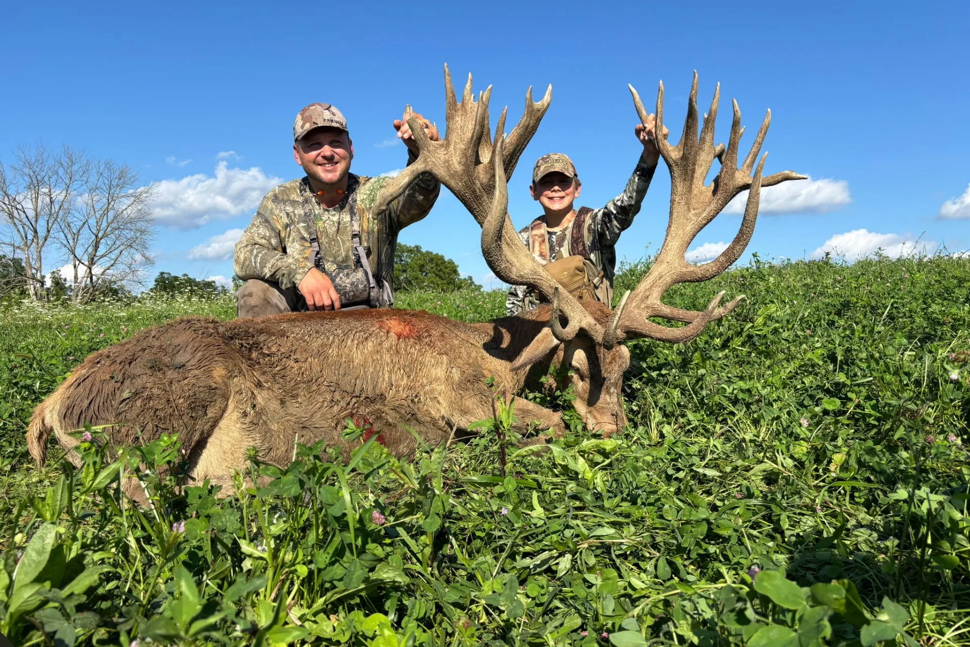 Father-Son Hunting Adventure Yields Monster Midwest Stag
