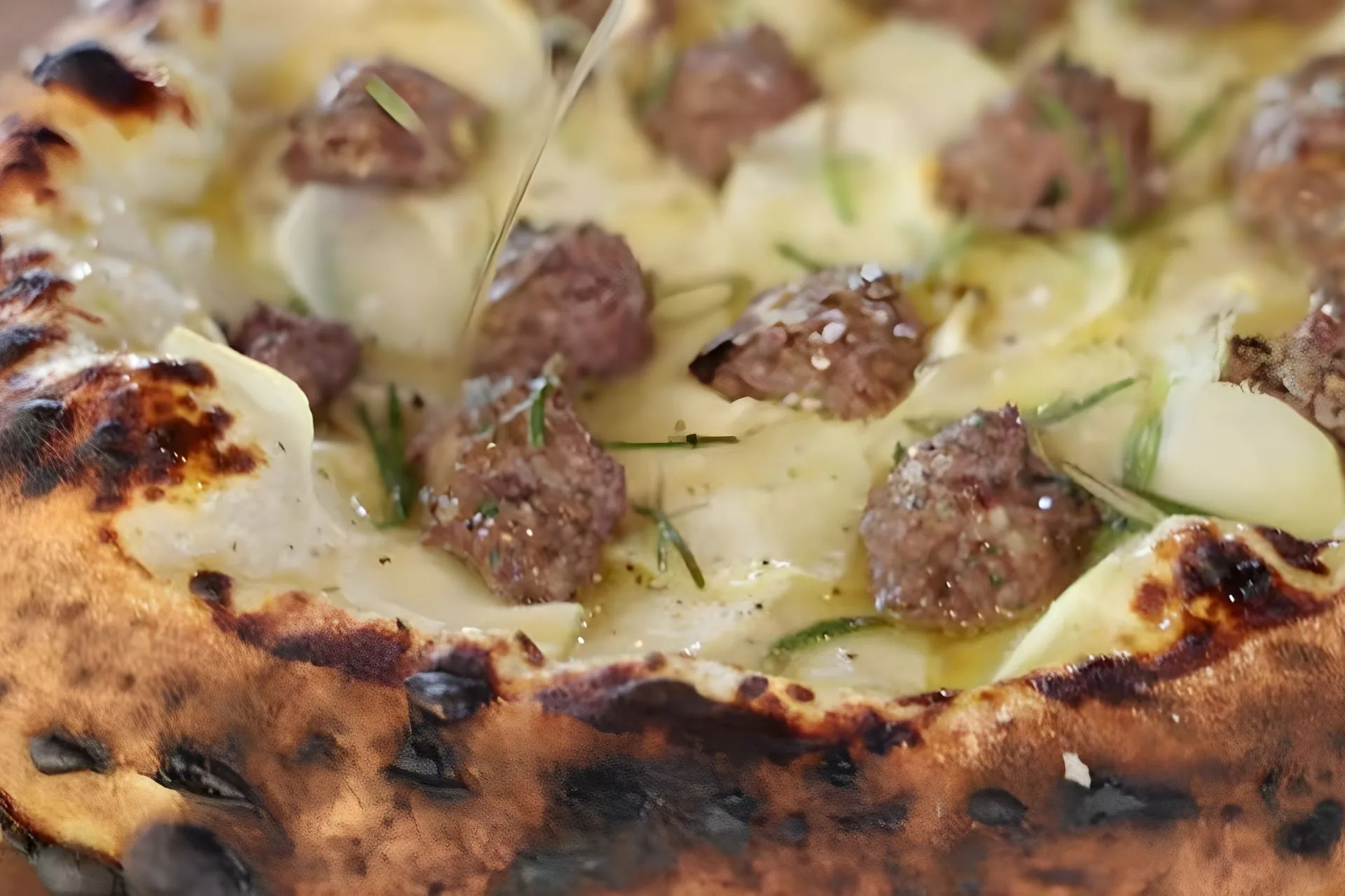 Venison and Potato Pizza