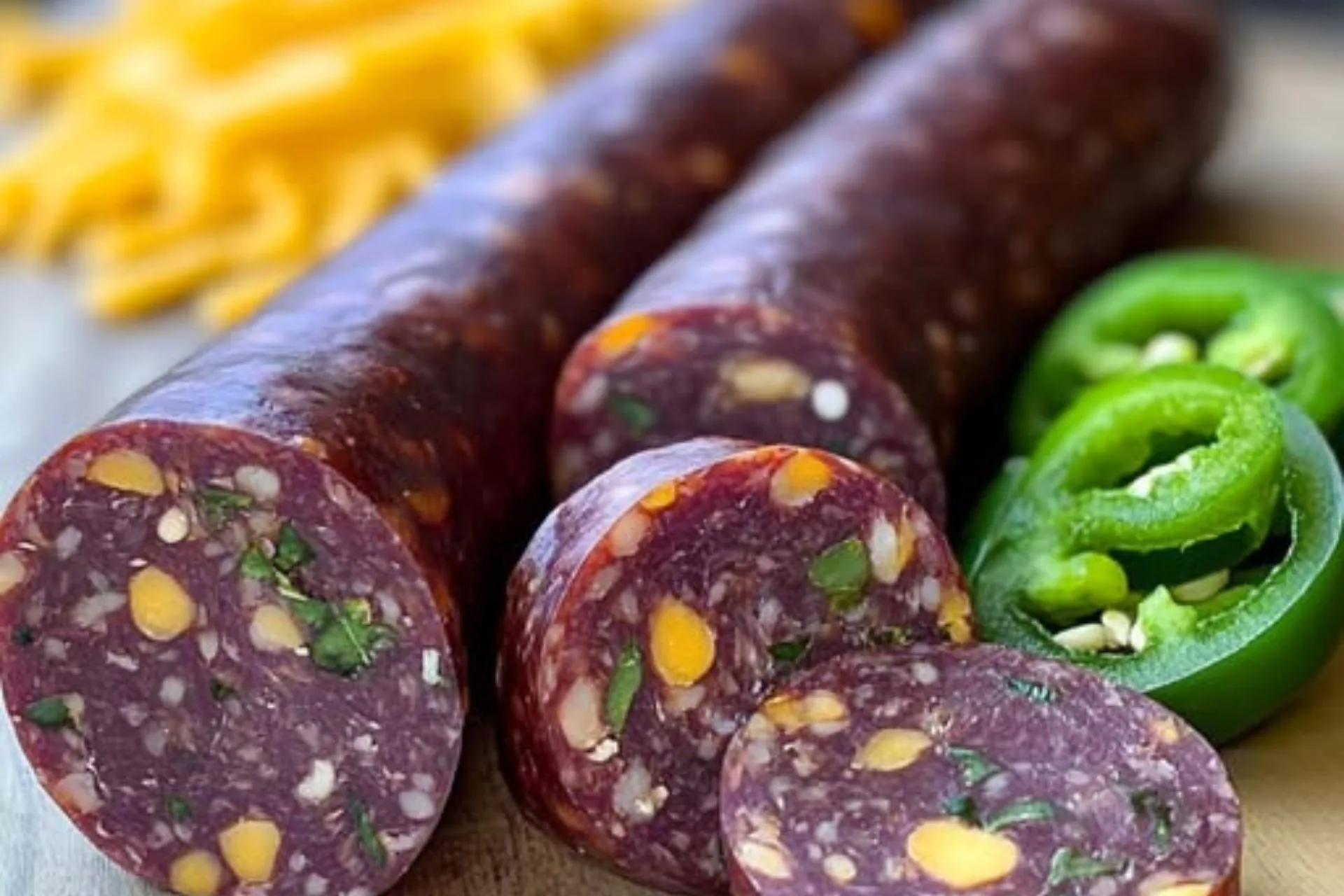 Spicy Cheddar Jalapeno Venison Summer Sausage