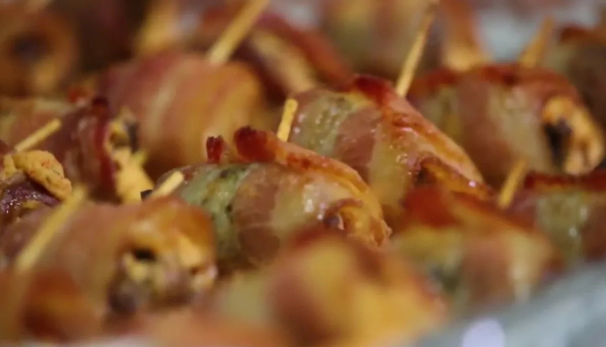Bacon-Wrapped Duck Bites