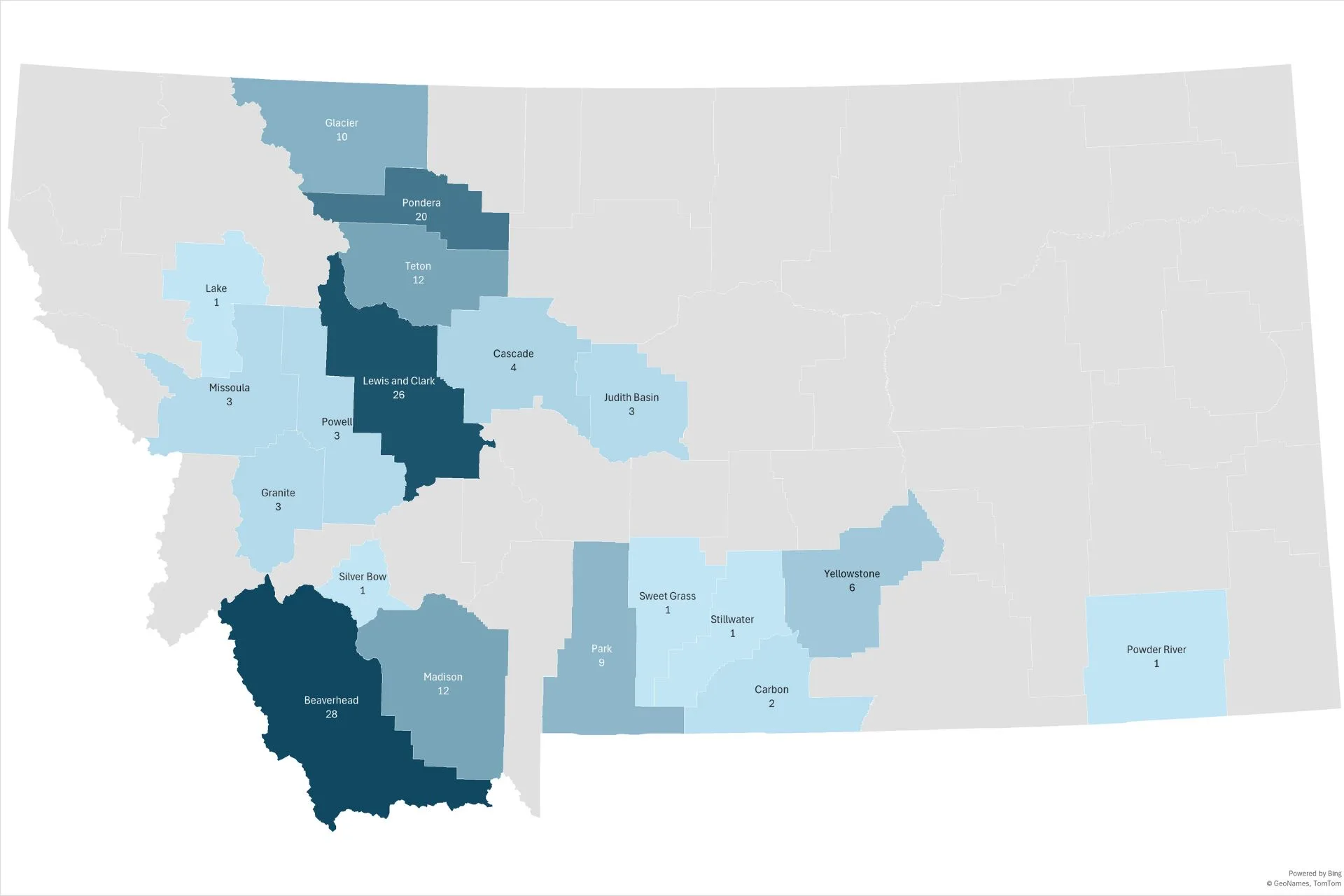 2025 Montana Livestock Loss Information January 1 – October 31