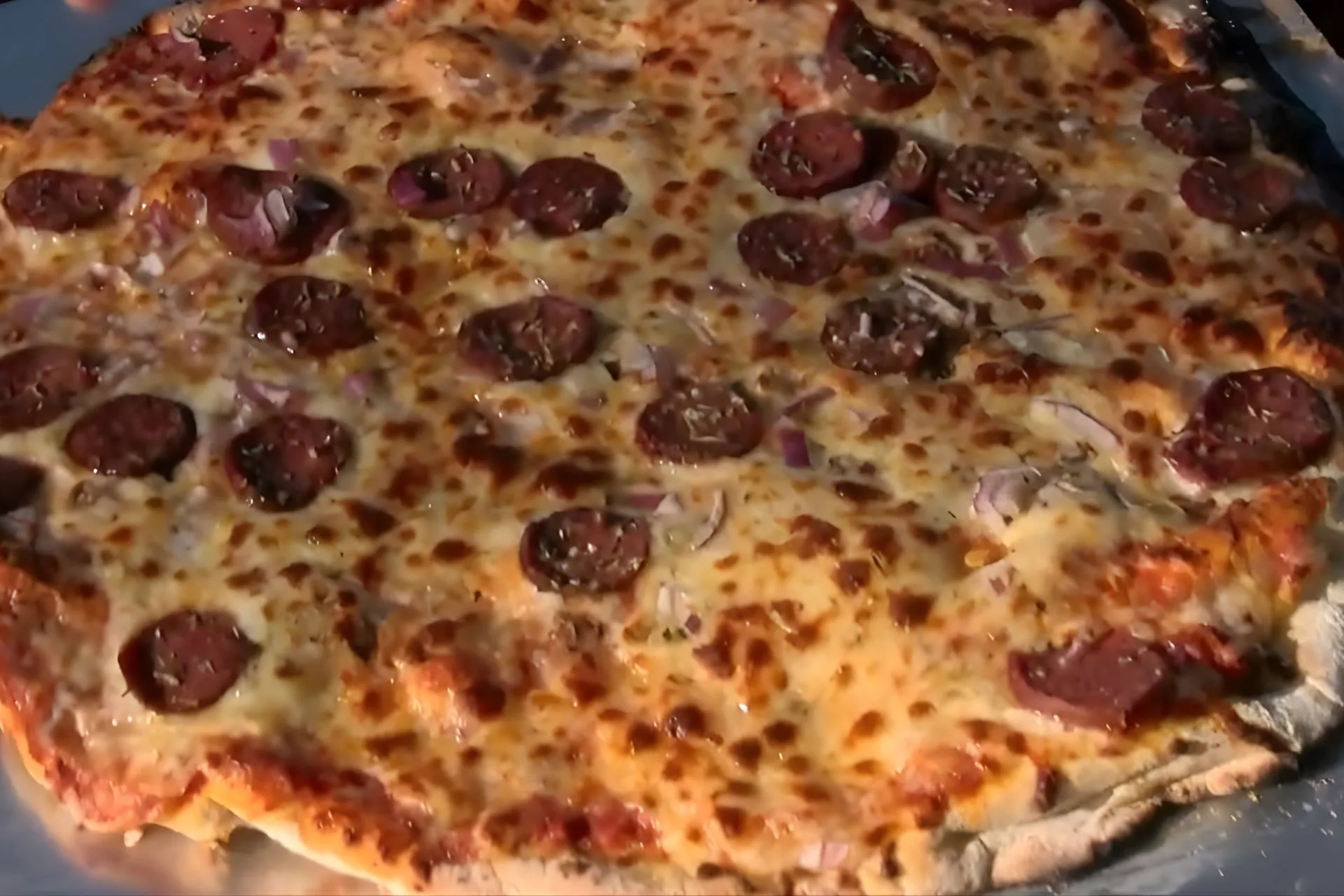 Rustic Italian Elk Sausage Pizza