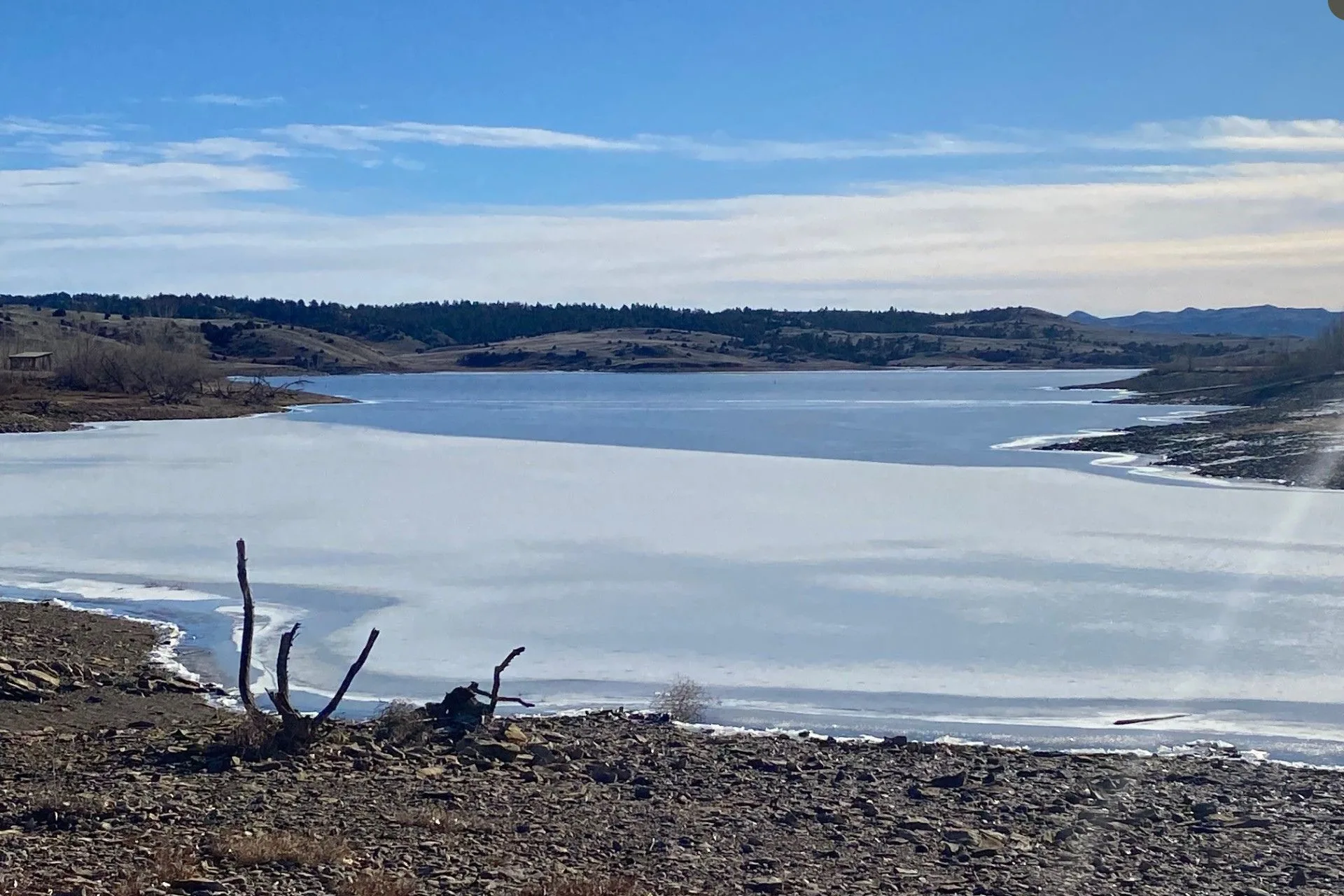 Tongue River Reservoir Ice Report 12.26.25