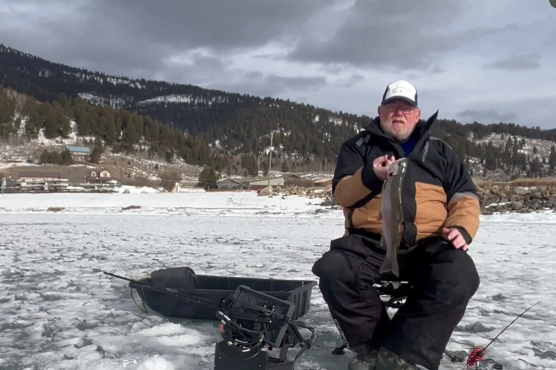 First Good Ice on Hebgen 12.24.25