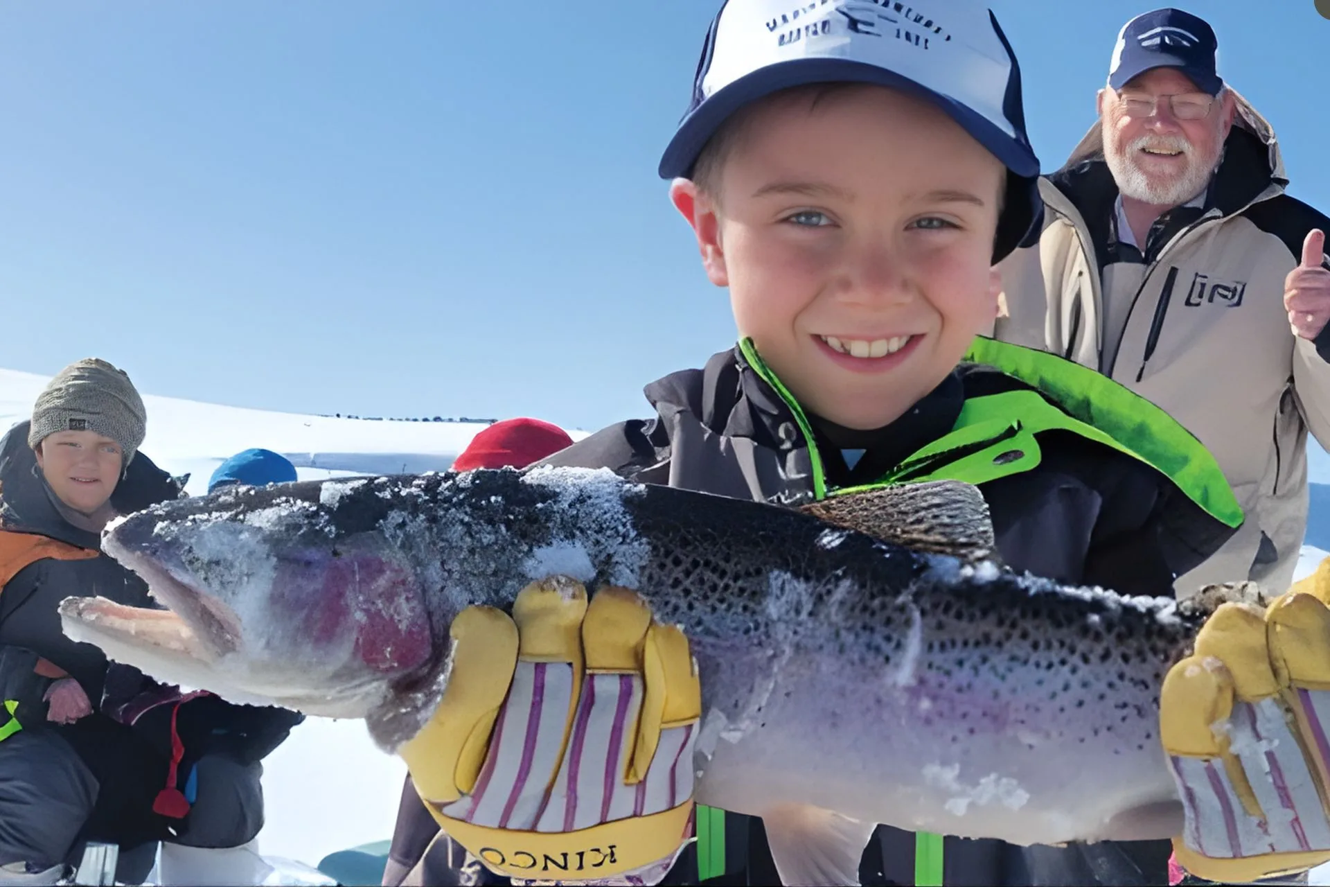 Creating Big Smiles for Little Anglers with Kids Ice Camp