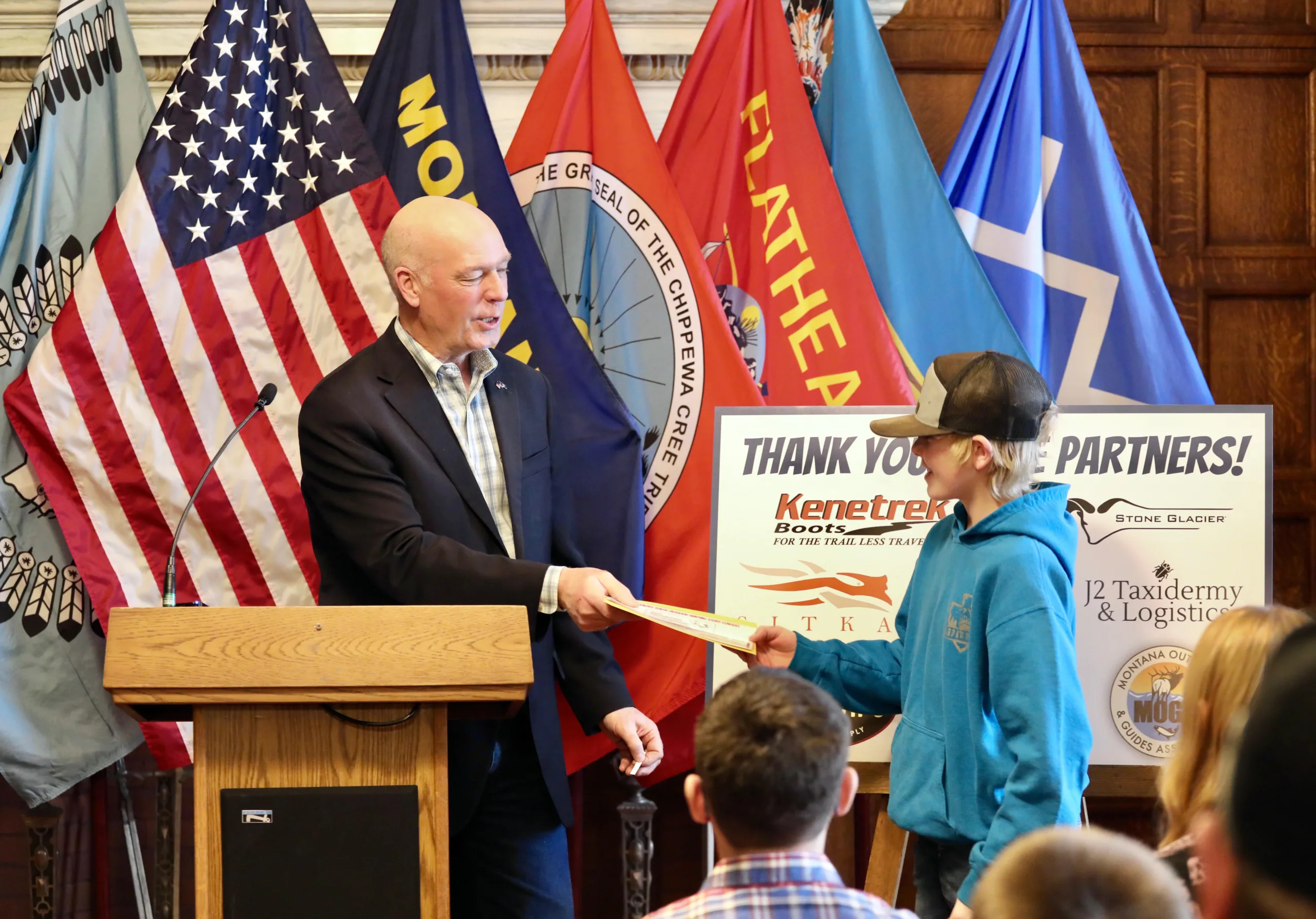 Governor Gianforte Celebrates Winners of 2025 Youth Hunting Story Contest at State Capitol