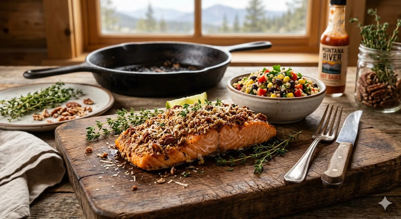Cooking with Kokanee Quinn: The Only Pecan-Crusted Salmon Recipe You’ll Ever Need