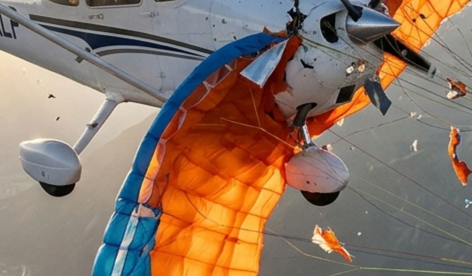 Paraglider Survives Plane Crash with a Parachute and a Prayer