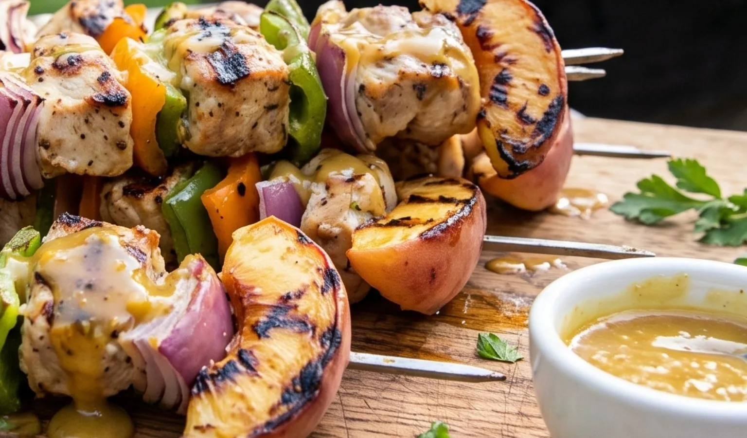 Cooking with Kokanee Quinn: Honey Mustard Turkey Kebabs