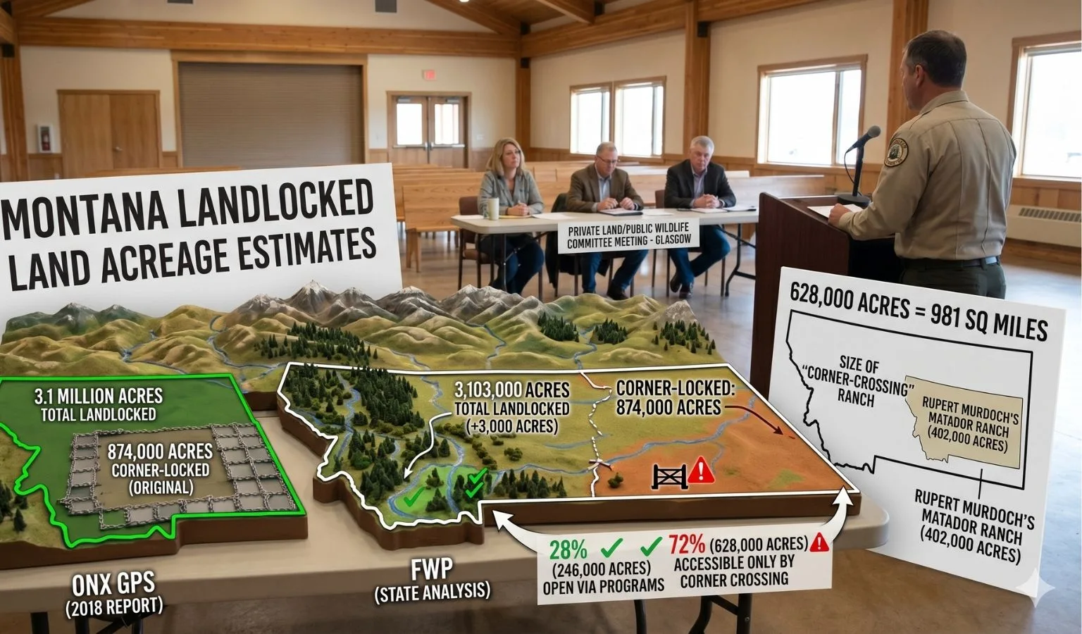 FWP calculates landlocked acreage in Montana