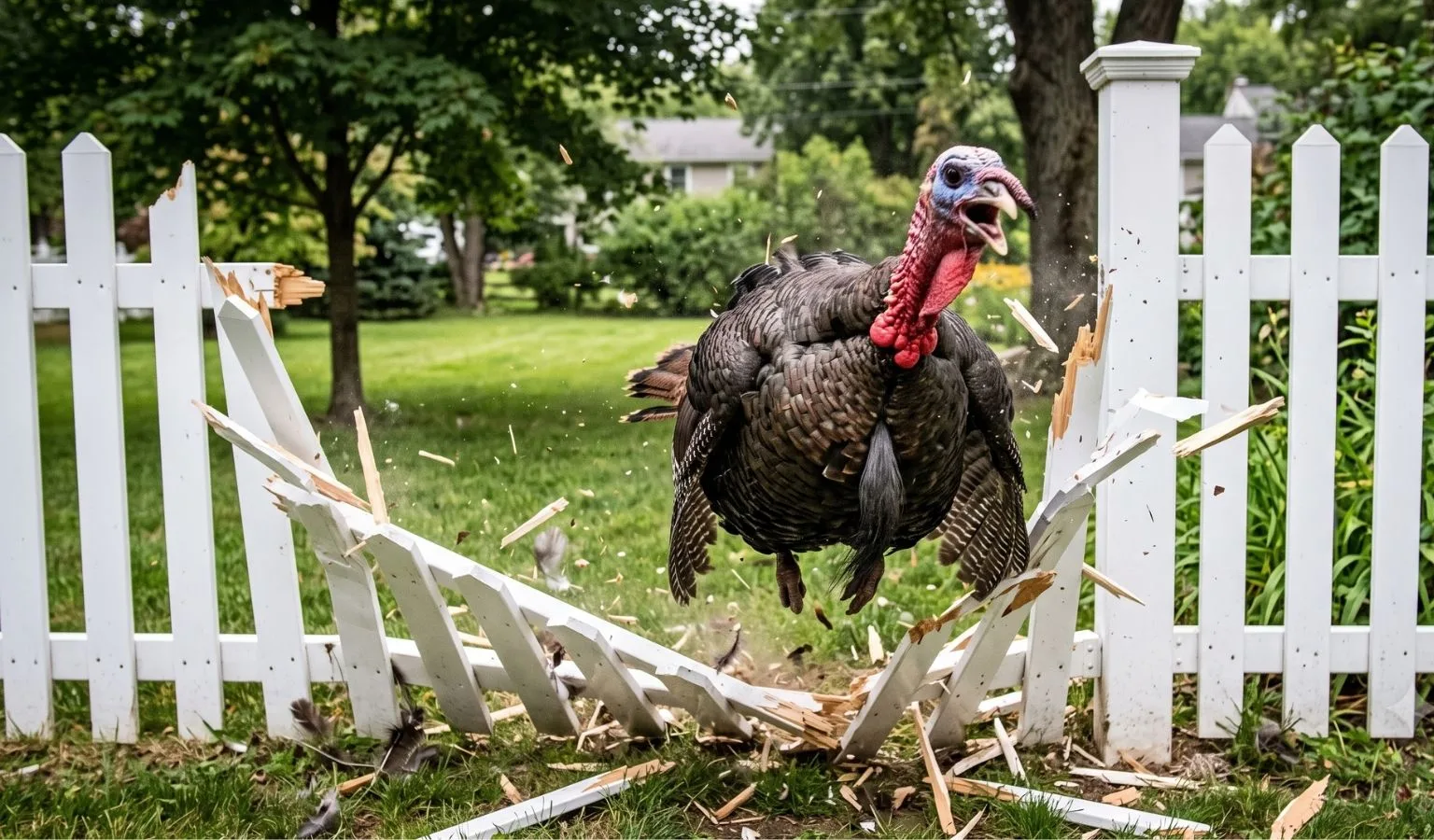 The Kool-Aid Man of Poultry: When Wild Turkeys Choose Property Damage