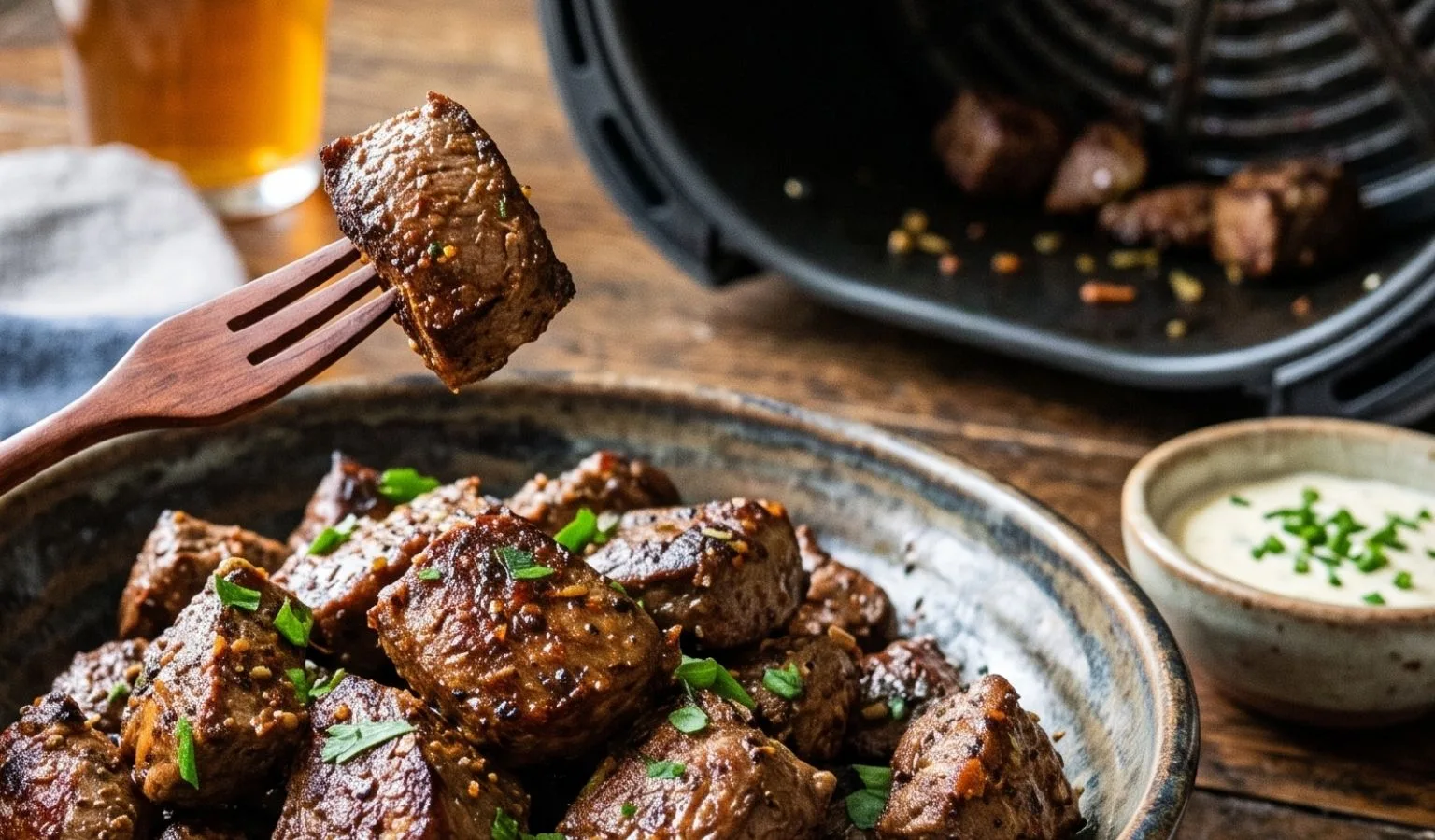 Simple Air Fryer Recipe for Venison Steak Bites
