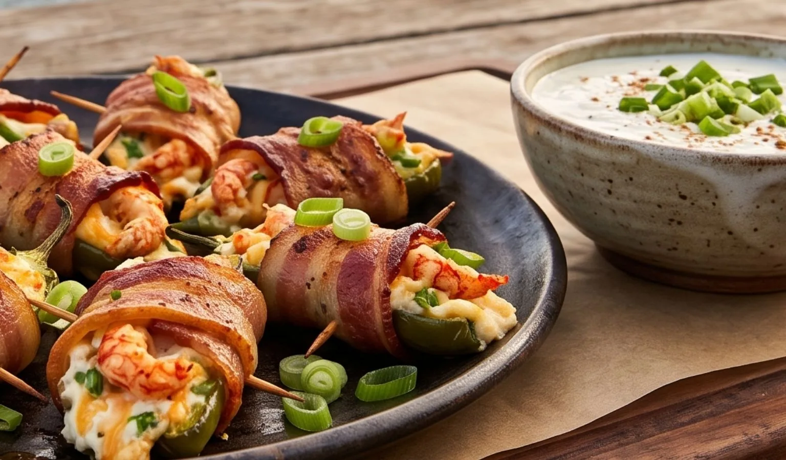 Grilled Jalapeño Poppers with Crawfish