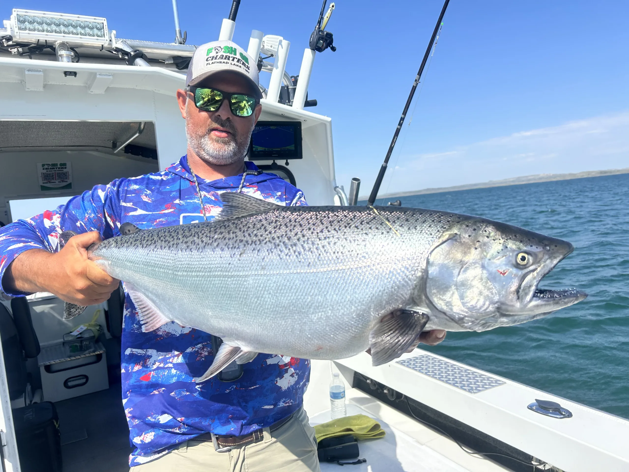 27 pound Chinook salmon claims top $10,000 prize on first day of Inaugural Tournament of Kings on Fort Peck Reservoir