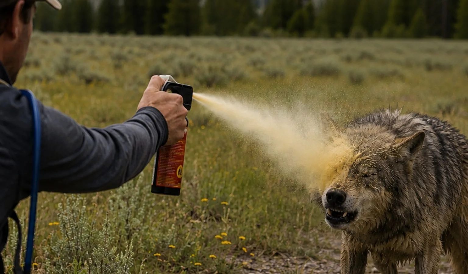 Spicy Red Riding Hood: When a Yellowstone Wolf Took Some Bear Spray to the Face