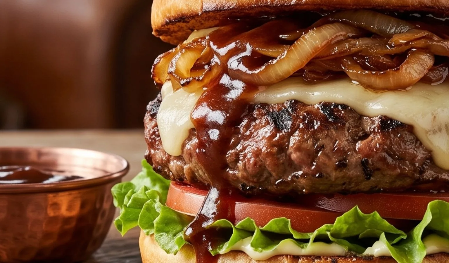 Cooking with Kokanee Quinn: The Perfect Game Day Venison Sweet Onion Bourbon Burger