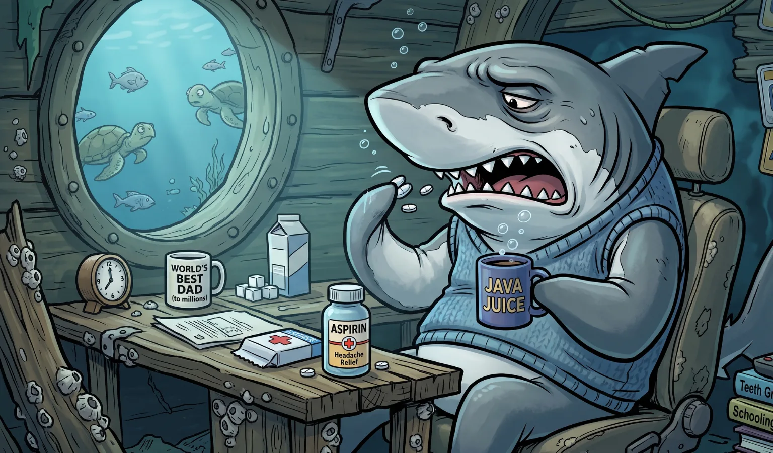 When Apex Predators Inherit Your Morning Coffee and Pain Relievers