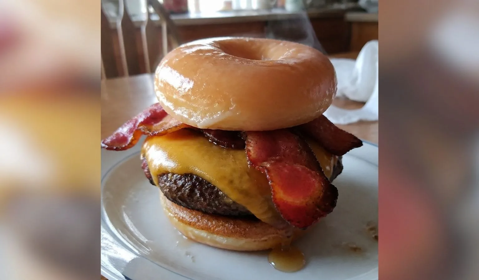 The Venison Donut Burger…