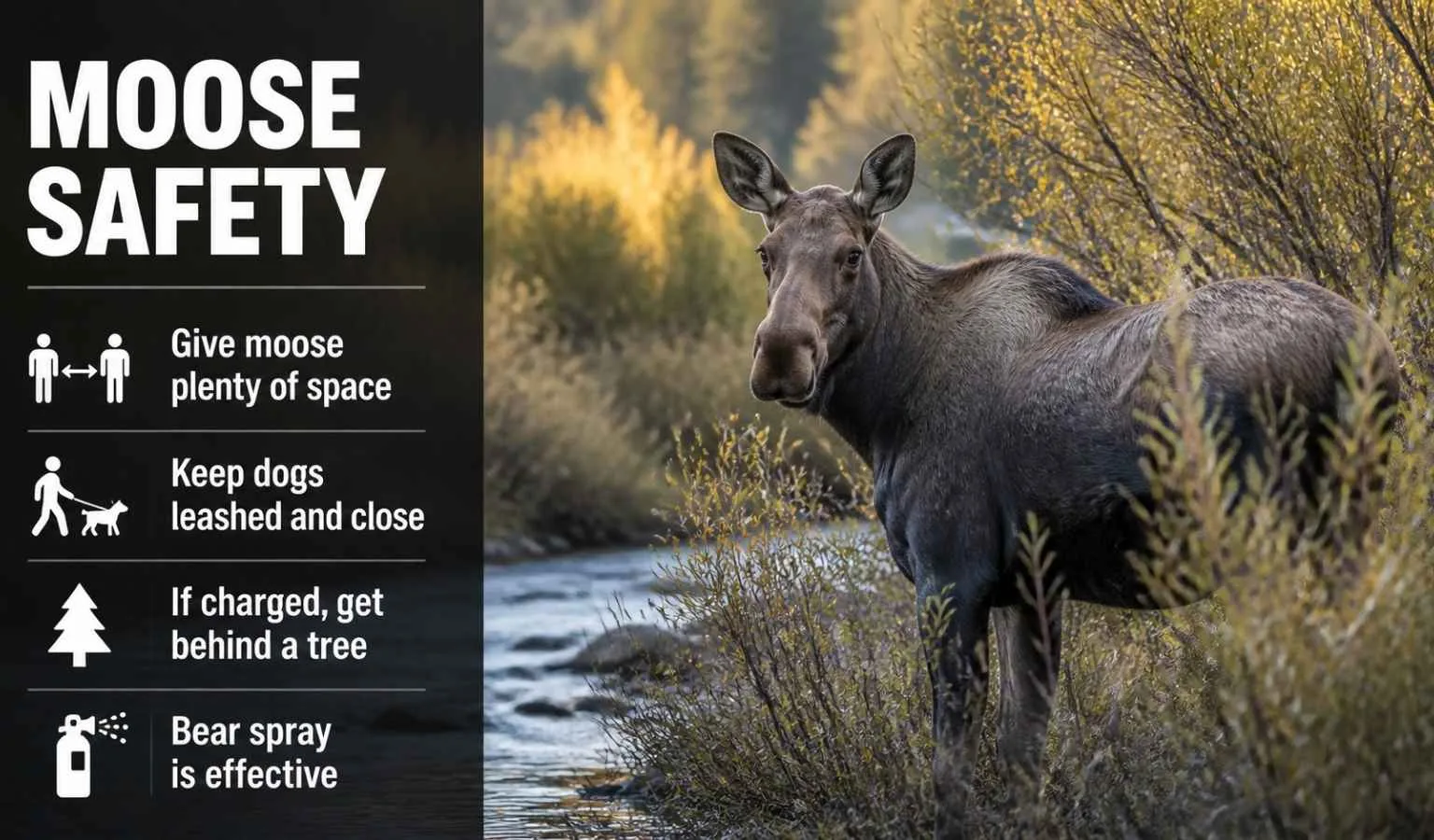 Woman injured in moose encounter near McAllister